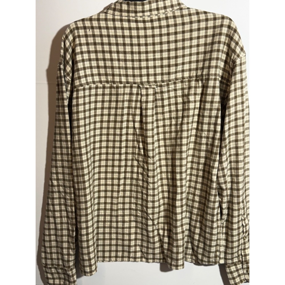 Cotton on Men's Tribeca Oversized Long Sleeve Shirt Stone Mini Check L - Picture 12 of 16